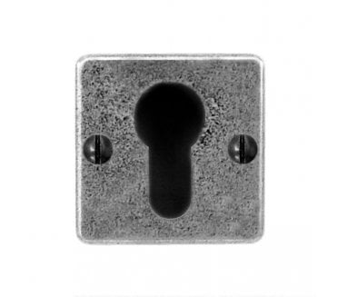 Finesse Design FD000C Square Euro Profile Escutcheon - Pewter