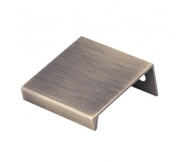 Fingertip Design Cabinet Edge Pulls - Antique Brass