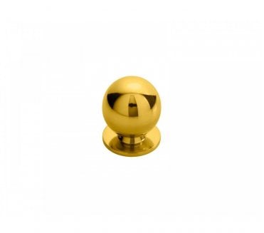 Fingertip Design CH6 Ball Cabinet Knob 25mm - Polished Brass