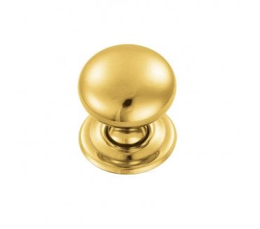 Fingertip Design FTD1265 Hollow Victorian Cupboard Knob (38mm) - Polished Brass