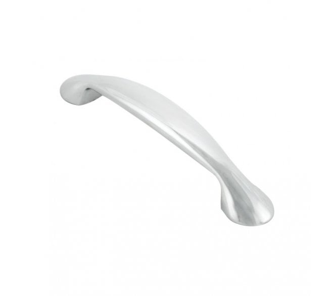 Fingertip Design FTD343 Platypus Bow Cabinet Handle 128mm - Polished Chrome