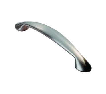 Fingertip Design FTD343 Platypus Bow Cabinet Handle 128mm - Satin Nickel
