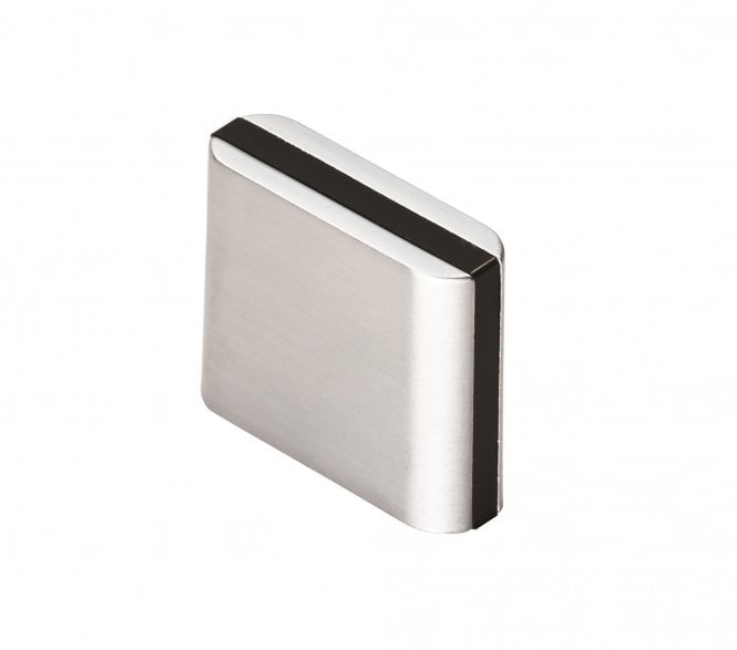 Fingertip Design FTD429 Harris Cabinet Knob - Satin Chrome/Black