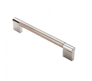 Fingertip Design FTD470 Keyhole Cabinet Bar Handles - Polished Chrome/Satin Nickel