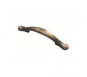Fingertip Design FTD505 Stepped Edge Cabinet Handle 130mm - Antique Burnished Brass