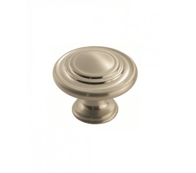 Fingertip Design FTD515 Traditional Lined Cabinet Knob 34mm - Satin Nickel
