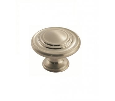 Fingertip Design FTD515 Traditional Lined Cabinet Knob 34mm - Satin Nickel