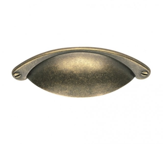 Fingertip Design FTD555 Cup Cabinet Drawer Pull -Antique Brass