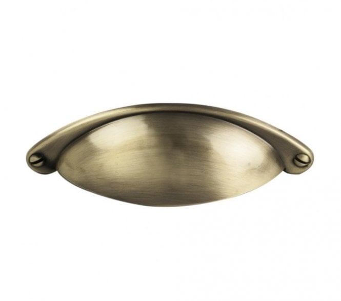 Fingertip Design FTD555 Cup Cabinet Drawer Pull - Antique Burnished Brass