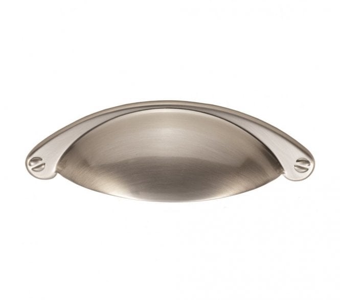 Fingertip Design FTD555 Cup Cabinet Drawer Pull  - Satin Nickel