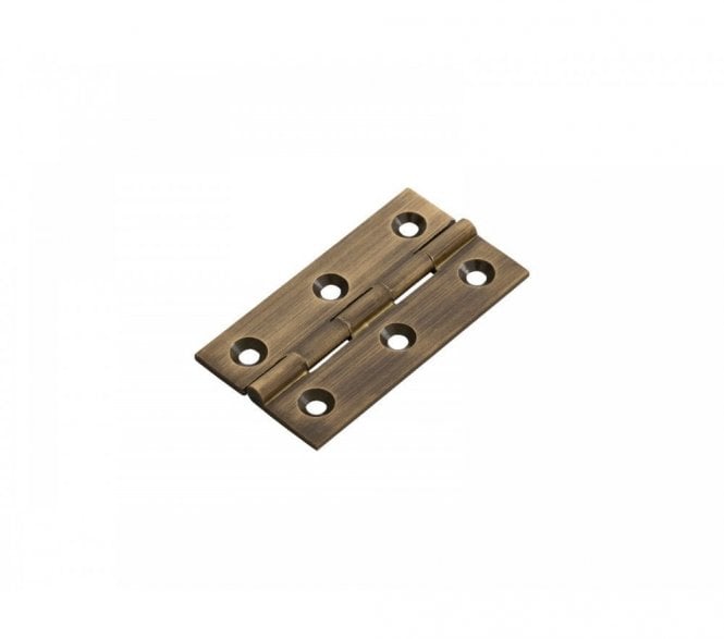 Fingertip Design FTD800 64x35mm Cabinet Hinges (Pair) - Antique Brass