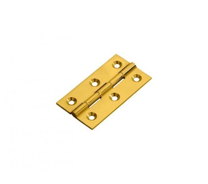 Fingertip Design FTD800 64x35mm Cabinet Hinges (Pair) - Polished Brass