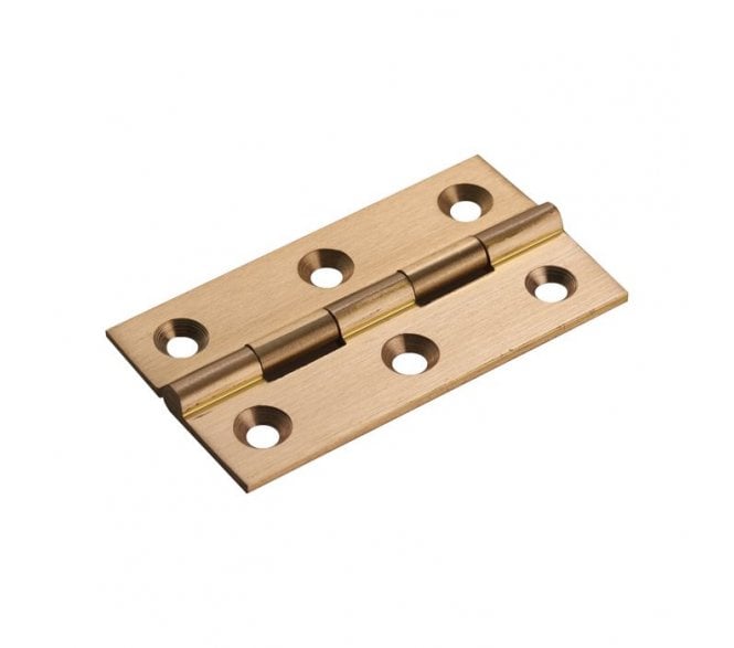 Fingertip Design FTD800 64x35mm Cabinet Hinges (Pair) - Satin Brass