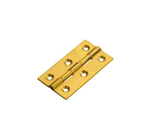 Fingertip Design FTD800C 50x28mm  Cabinet Hinges (Pair) - Polished Brass
