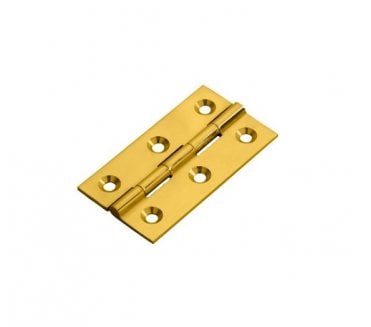 Fingertip Design FTD800C 50x28mm  Cabinet Hinges (Pair) - Polished Brass