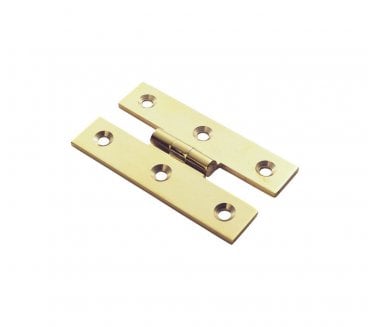 Fingertip Design FTD810  H Pattern Cabinet Hinges (Pair) - Polished Brass
