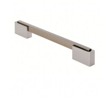 Fingertip FTD4215 Aria Cabinet Pull Handles - Satin Nickel/Polished Chrome