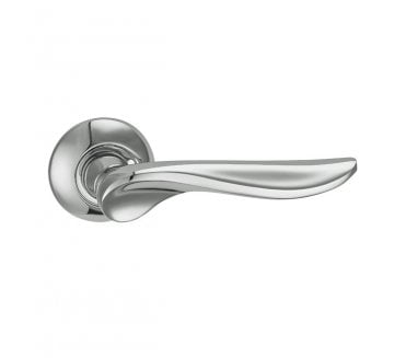 Fortessa Achilles Door Handle On Rose - Polished Chrome