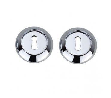 Fortessa Achilles Keyhole Escutcheon - Polished Chrome (Pair)