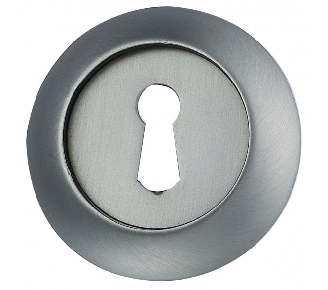 Fortessa Achilles Keyhole Escutcheon - Satin Nickel (Pair)