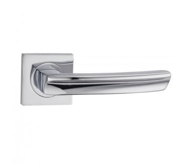 Fortessa Arc Polished Chrome Door Handle On Square Rose