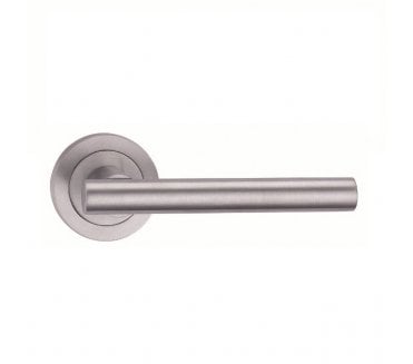 Fortessa Avant Door Handle On Rose - Satin Chrome
