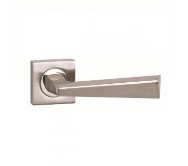 Fortessa Cannes Door Handle On Rose - Satin Nickel