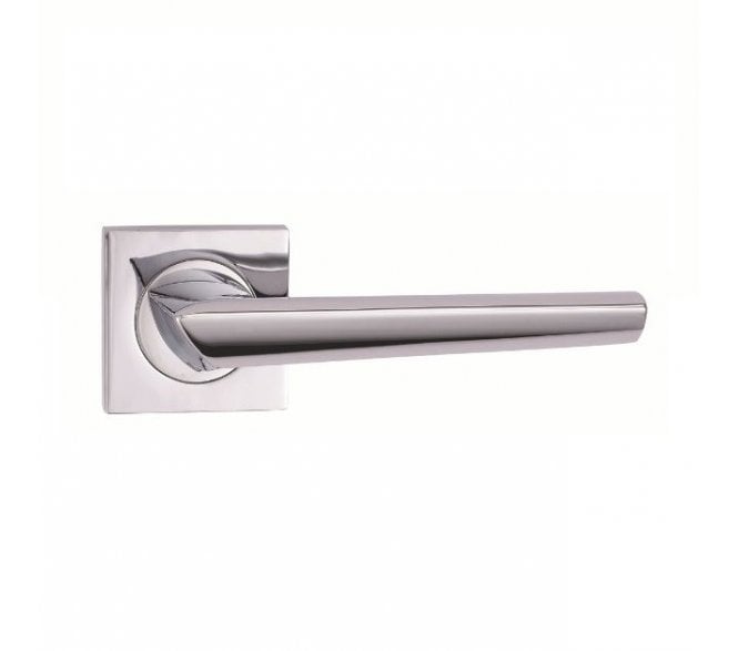 Fortessa Carrera Door Handle On Rose - Polished Chrome