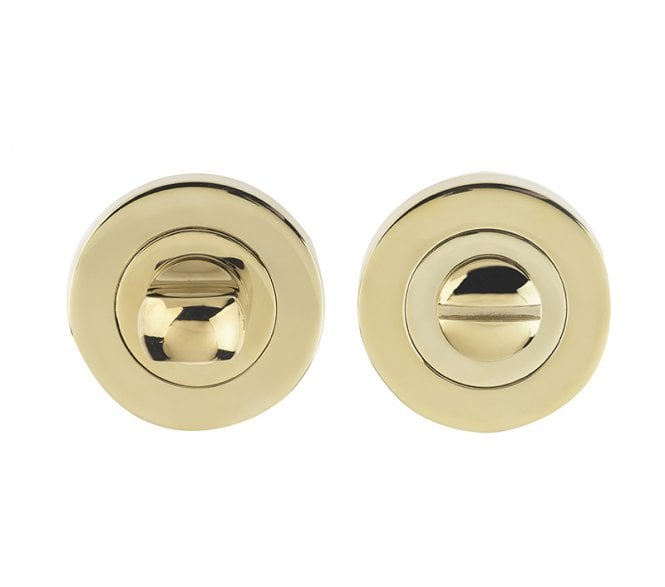 Fortessa Round Designer Bathroom Turn & Release Set - PVD Brass