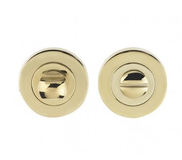 Fortessa Round Designer Bathroom Turn & Release Set - PVD Brass