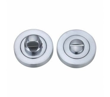 Fortessa Round Designer Bathroom Turn & Release Set - Satin Chrome