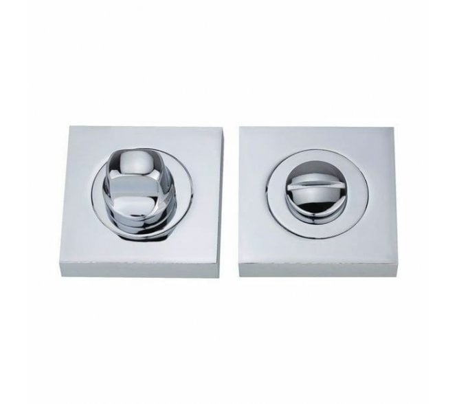 Fortessa Square Designer Bathroom Turn & Release Set - Polished Chrome