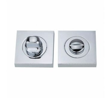 Fortessa Square Designer Bathroom Turn & Release Set - Polished Chrome