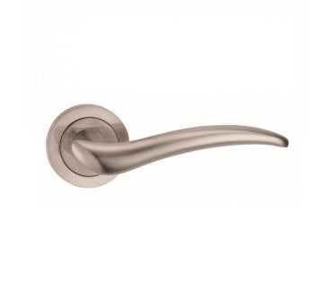Fortessa Swish Door Handle On Rose - Satin Nickel