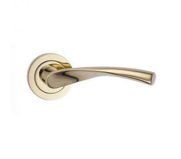 Fortessa Verto Door Handle On Rose - PVD Brass