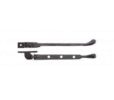 Foxcote Foundries Bulb End Window Casement Stay 203mm - Black Antique
