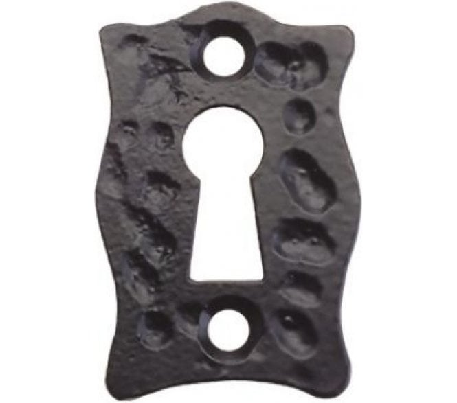 Foxcote Foundries FF01 Standard Keyhole Escutcheon - Black Antique