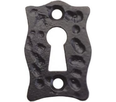 Foxcote Foundries FF01 Standard Keyhole Escutcheon - Black Antique