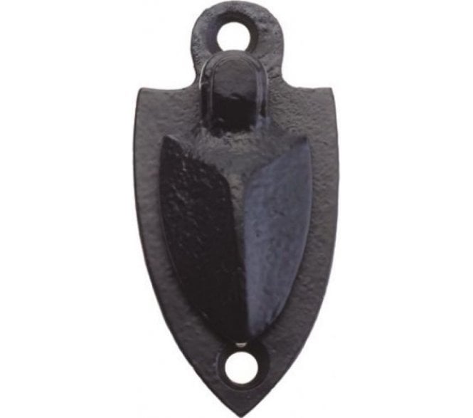 Foxcote Foundries FF04 Standard Keyhole Escutcheon - Shield with Cover - Black Antique