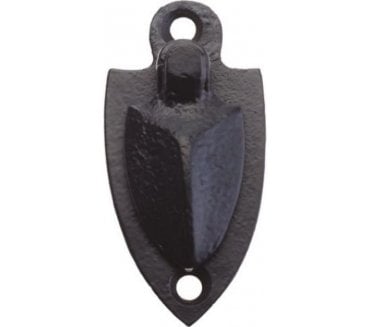 Foxcote Foundries FF04 Standard Keyhole Escutcheon - Shield with Cover - Black Antique