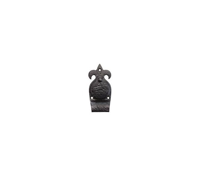 Foxcote Foundries FF10 Fleur-De-Lys Covered Cylinder Pull - Black Antique