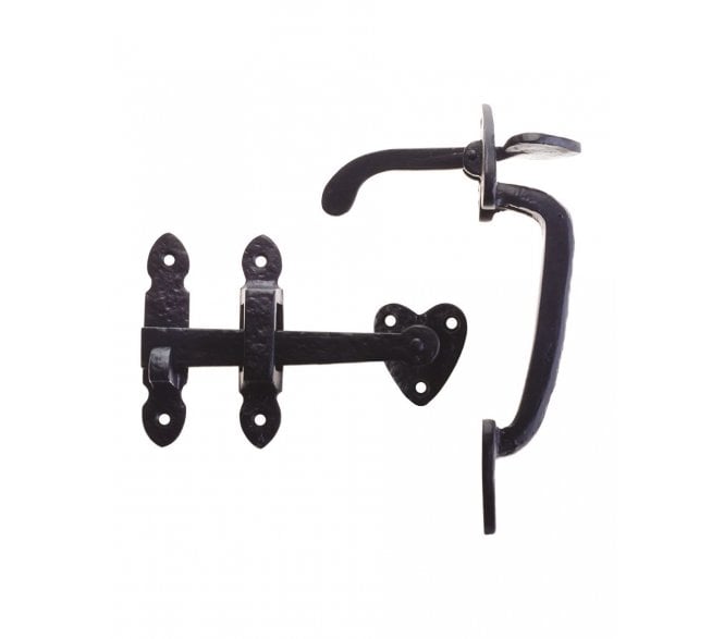 Foxcote Foundries FF26 Thumb Latch Set - Black Antique