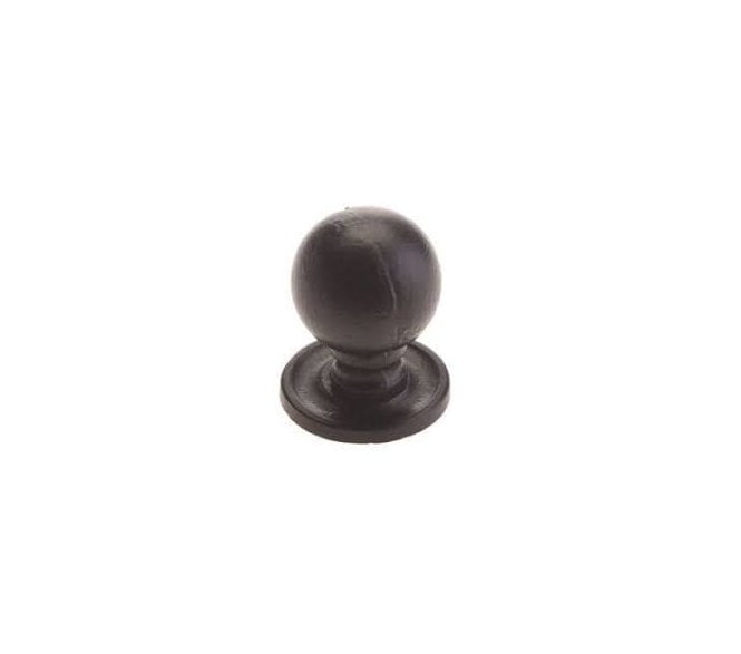 Foxcote Foundries FF32 Round Cabinet Knob - Black Antique