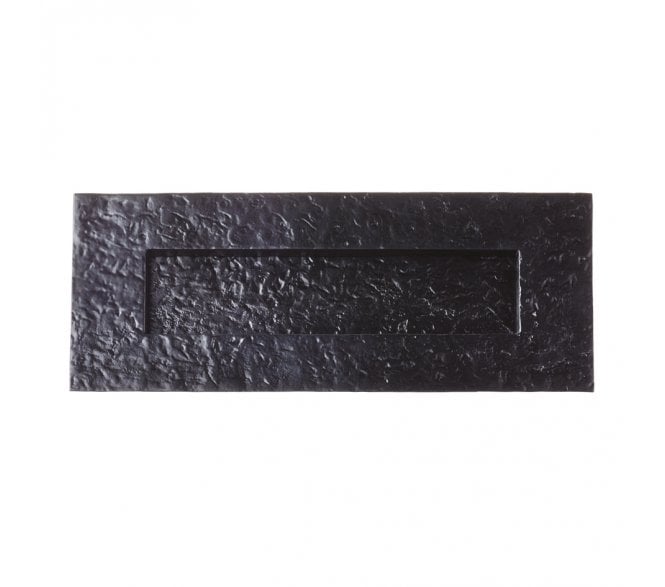 Foxcote Foundries FF38 Traditional Plain Letter Plate - Black Antique