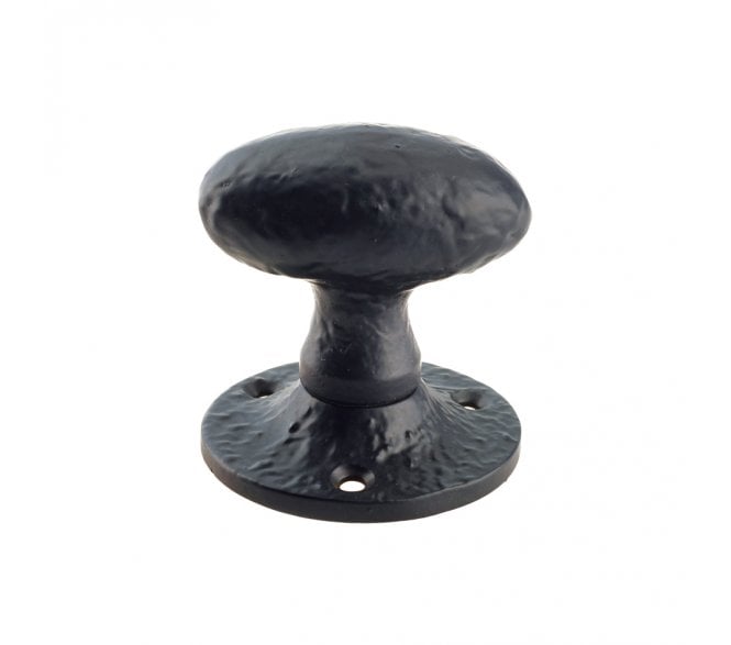 Foxcote Foundries FF416M Oval Mortice Knob - Black Antique