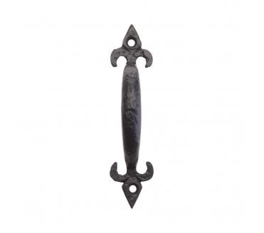 Foxcote Foundries FF42 Fleur-De-Lys Pull Handle 127mm - Black Antique
