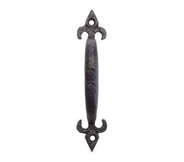 Foxcote Foundries FF43 Fleur-De-Lys Pull Handle 152mm - Black Antique