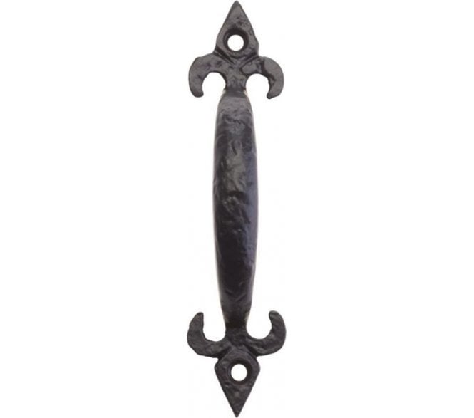 Foxcote Foundries FF43 Fleur-De-Lys Pull Handle 152mm - Black Antique