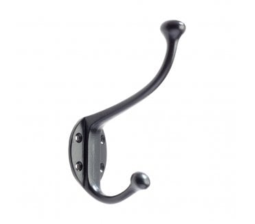 Foxcote Foundries FF72PCB Hat and Coat Hook - Powder Coat Black