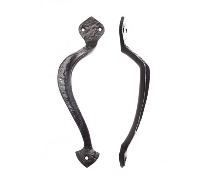 Foxcote Foundries FF80L Offset Pull Handle Left Hand - Black Antique